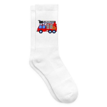 Fire engine children - Tennis socks - white - Right