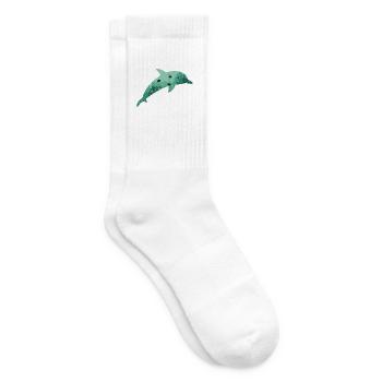 Delfin Delphin - Tennissocken - Weiß - Rechts