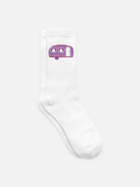 Wohnwagen - Tennissocken - Weiß