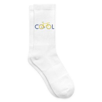 Cool Vélo – Leidenschaftlicher Radfahrer - Tennissocken - Weiß - Rechts