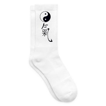 tao qi - Tennissocken - Weiß - Rechts