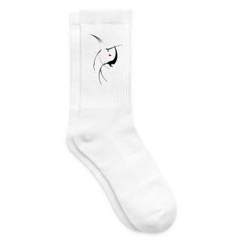 Vogel Schwalben - Tennissocken - Weiß - Rechts