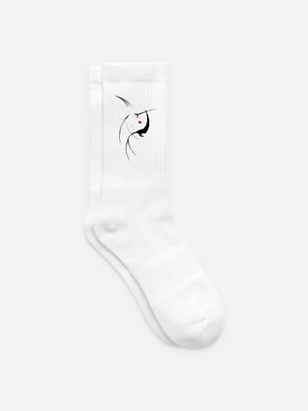 Vogel Schwalben - Tennissocken - Weiß