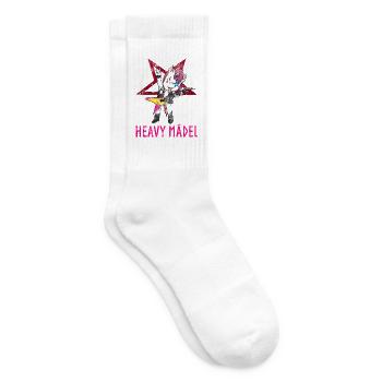 Heavy Mädel Metal Einhorn Mädchen Rock - Tennissocken - Weiß - Rechts