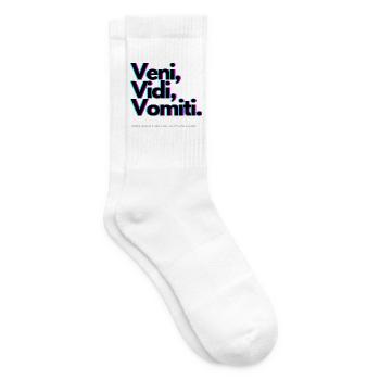 Veni Vidi Vomiti Neon - Chaussettes de tennis - blanc - Droite