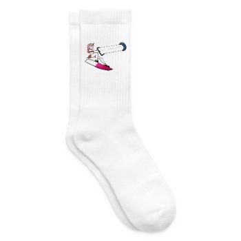Kitesurf Unicorn - Tennissocken - Weiß - Rechts