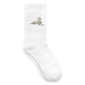 Treuherziger Hovawart Hofwächter - Tennissocken - Weiß - Rechts