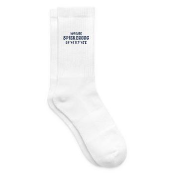 Spiekeroog Koordinaten Nordsee - Tennissocken - Weiß - Rechts