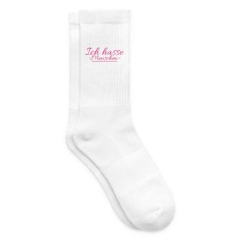 Ich hasse Menschen - Tennissocken - Weiß - Rechts