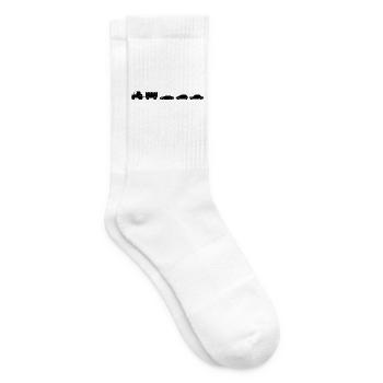 Tractor Trailer Cars Farmer Farmer - Tennis socks - white - Right