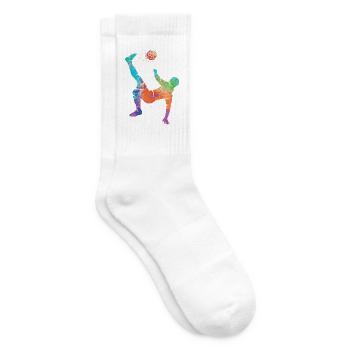 Fußball spielen Fußballer Kinder Fussball Jungen - Tennissocken - Weiß - Rechts