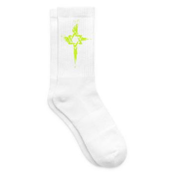 Messianische Juden Kreuz Symbol - Tennissocken - Weiß - Rechts