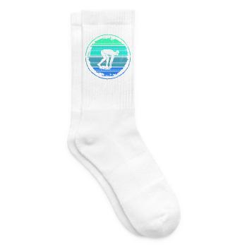 Schwimmer Schwimmen Schwimmsport Schwimm Herren - Tennissocken - Weiß - Rechts