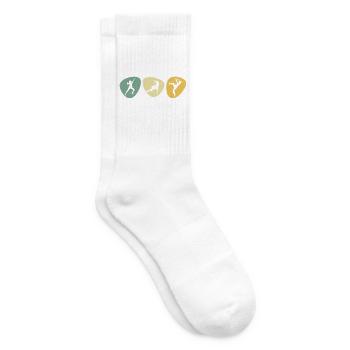 Klettern Kletterer Kletterhalle Boulder Bouldern - Tennissocken - Weiß - Rechts