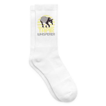 Tapirflüsterer Tier Zookeeper Tapirrific - Tennissocken - Weiß - Rechts