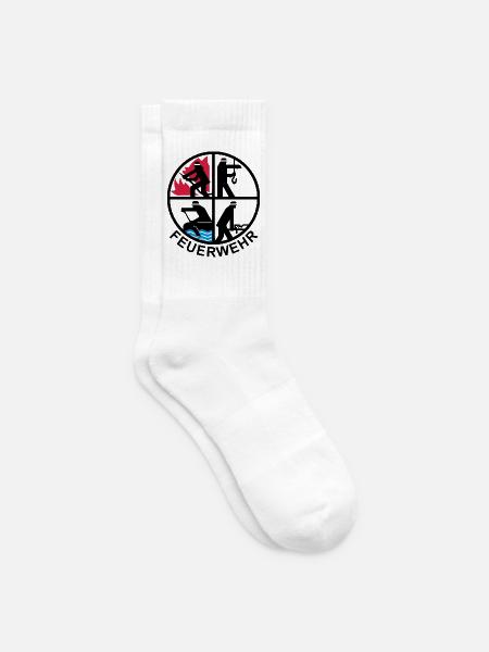 Feuerwehr 4 Logo 1 - Tennissocken - Weiß