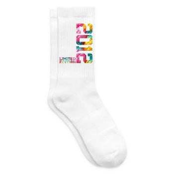 14TH BIRTHDAY LIMITED EDITION 2012 - Tennis socks - white - Right