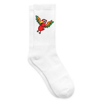 perroquet - Chaussettes de tennis - blanc - Droite