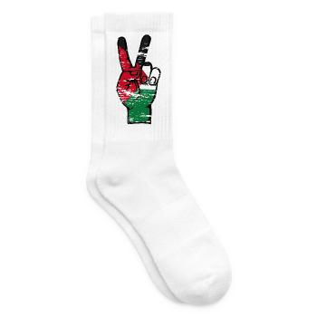 Palästina Flagge Frieden Victory Symbol used - Tennissocken - Weiß - Rechts