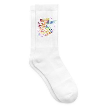Neugierige Meeresbiologin Tiefsee - Tennissocken - Weiß - Rechts
