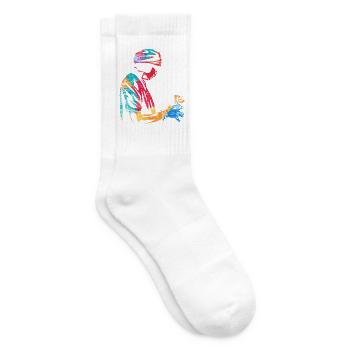 Erfahrener Anästhesist Klinikalltag - Tennissocken - Weiß - Rechts
