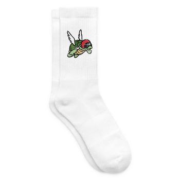 Gemächliche Meeresschildkröte Ozean - Tennissocken - Weiß - Rechts