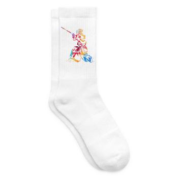 Furchtloser Kendo Schwertkämpfer - Tennissocken - Weiß - Rechts