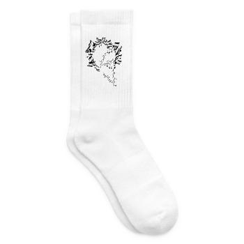 Musical Notes Music Musicians Clefs Sheet Music - Tennis socks - white - Right
