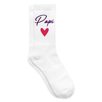 GRANDPA. DAD. FATHER'S DAY. HAPPY FATHER'S DAY - Tennis socks - white - Right