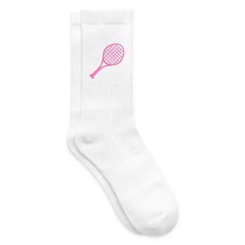 Tennis Schläger Rosa - Tennissocken - Weiß - Rechts