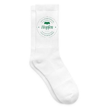 Hopfen & Bierliebe - Tennissocken - Weiß - Rechts