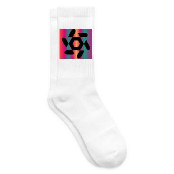 KUNST. GEEK. WEINLESE. GRAFIK. MANGA. ASIEN - Tennissocken - Weiß - Rechts
