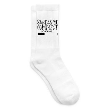 Sarcastic comment proverbes Drôle drôle - Chaussettes de tennis - blanc - Droite