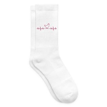 Huhn Henne - Tennissocken - Weiß - Rechts