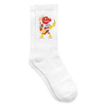 Flammenwerfer Lover Flammenwerfer Hot Burn - Tennissocken - Weiß - Rechts