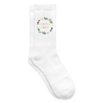 POLTER CREW! personalisierbar - Tennissocken - Weiß - Rechts