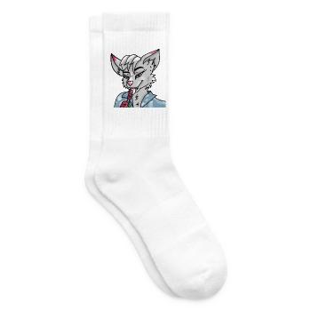 Pelziger Leck - Tennissocken - Weiß - Rechts