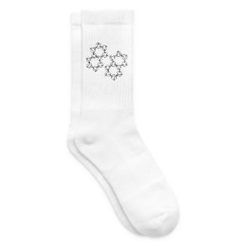 Hexa Design - Tennis socks - white - Right