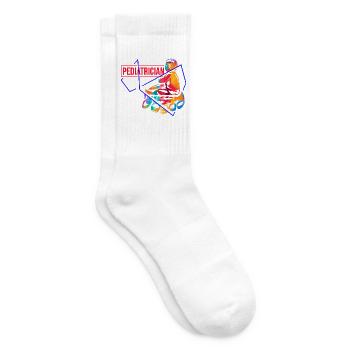 Sorgsamer Kinderarzt Babycheck - Tennissocken - Weiß - Rechts