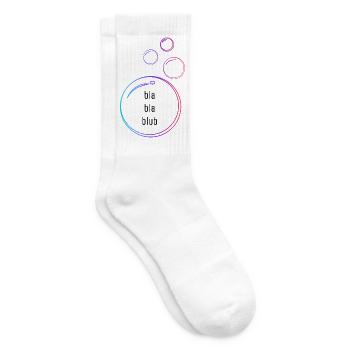 bla bla blub - Tennissocken - Weiß - Rechts