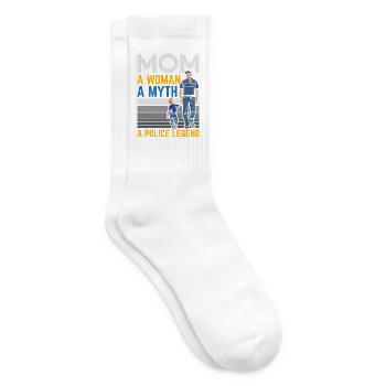 Mama Eine Frau Ein Mythos Eine Polizeilegende Rech - Tennissocken - Weiß - Rechts