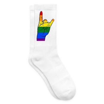 Hard Rock - Stolz - Tennissocken - Weiß - Rechts