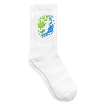 Handball Handballspieler Jungen Handballer - Tennissocken - Weiß - Rechts