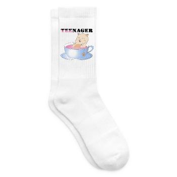 Teenager, Tee-Nager - Tennissocken - Weiß - Rechts