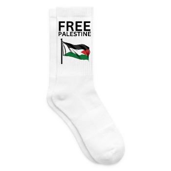 FREE Palestine flag | Gaza - Tennissocken - Weiß - Rechts