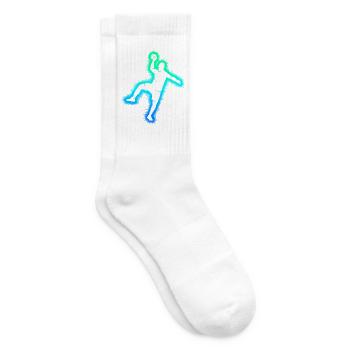 Handballspieler Handballer Herren Handball Jungen - Tennissocken - Weiß - Rechts