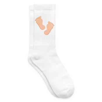 Fuß Füße Fußpflege Podologie - Tennissocken - Weiß - Rechts