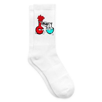 Chemie - Tennissocken - Weiß - Rechts