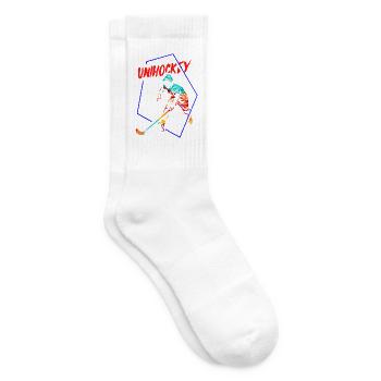 Reflexstarker Unihockey Torwart - Tennissocken - Weiß - Rechts