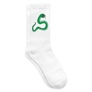 Schlange - Tennissocken - Weiß - Rechts